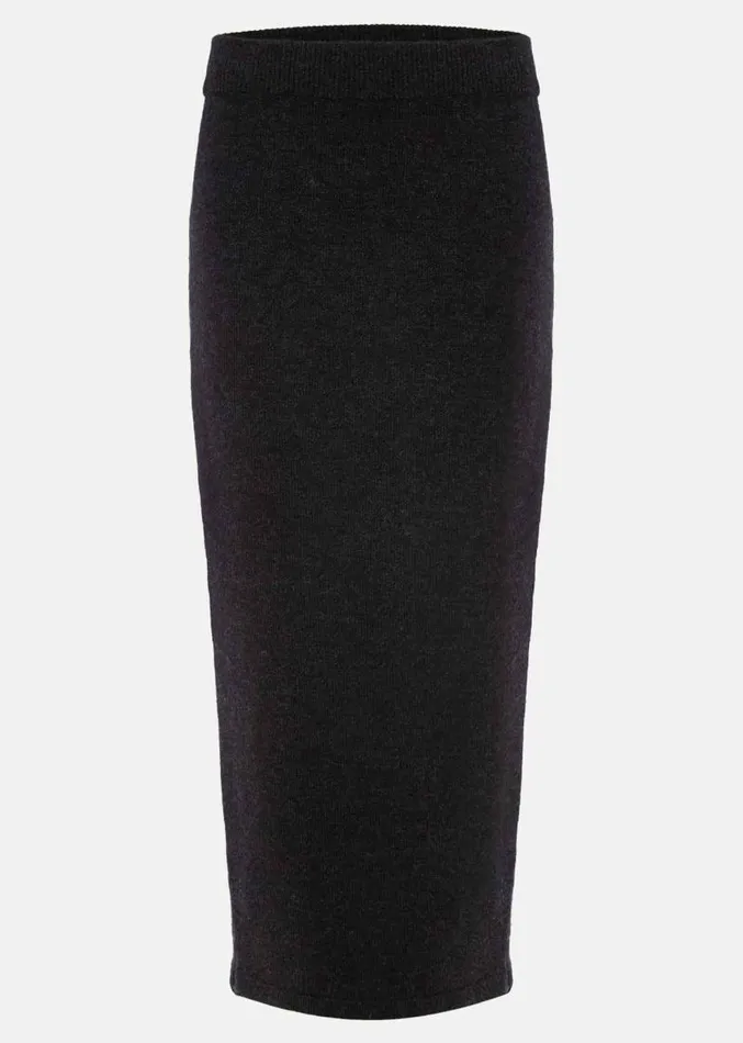 Cindy Cosy CoOrd Knit Skirt Charcoal Women Phase Eight Skirts