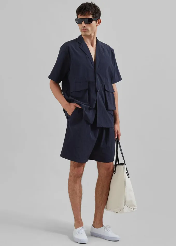 Clothing Men The Frankie Shop Axel Shorts 8211 Navy