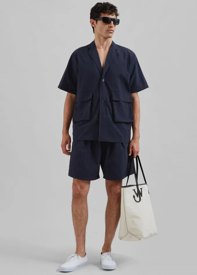 Clothing Men The Frankie Shop Axel Shorts 8211 Navy