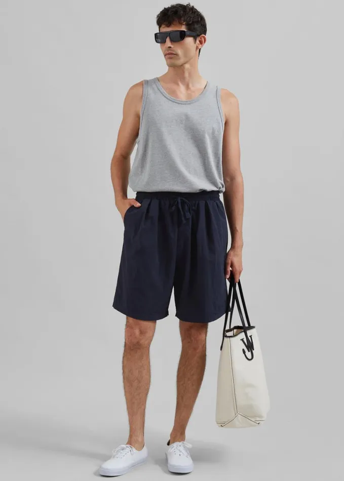 Clothing Men The Frankie Shop Axel Shorts 8211 Navy