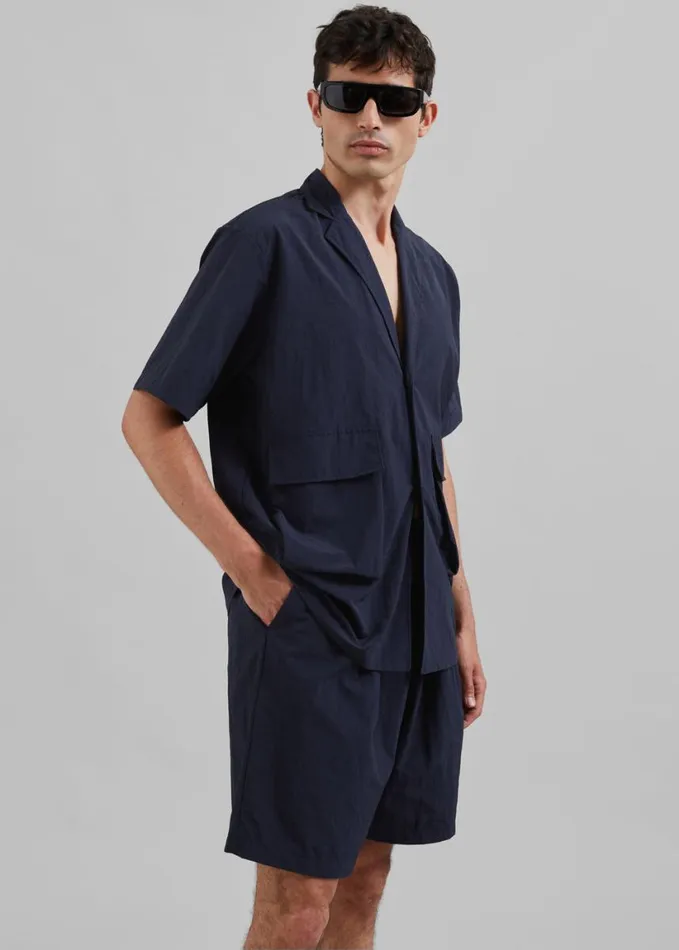 Clothing Men The Frankie Shop Axel Shorts 8211 Navy