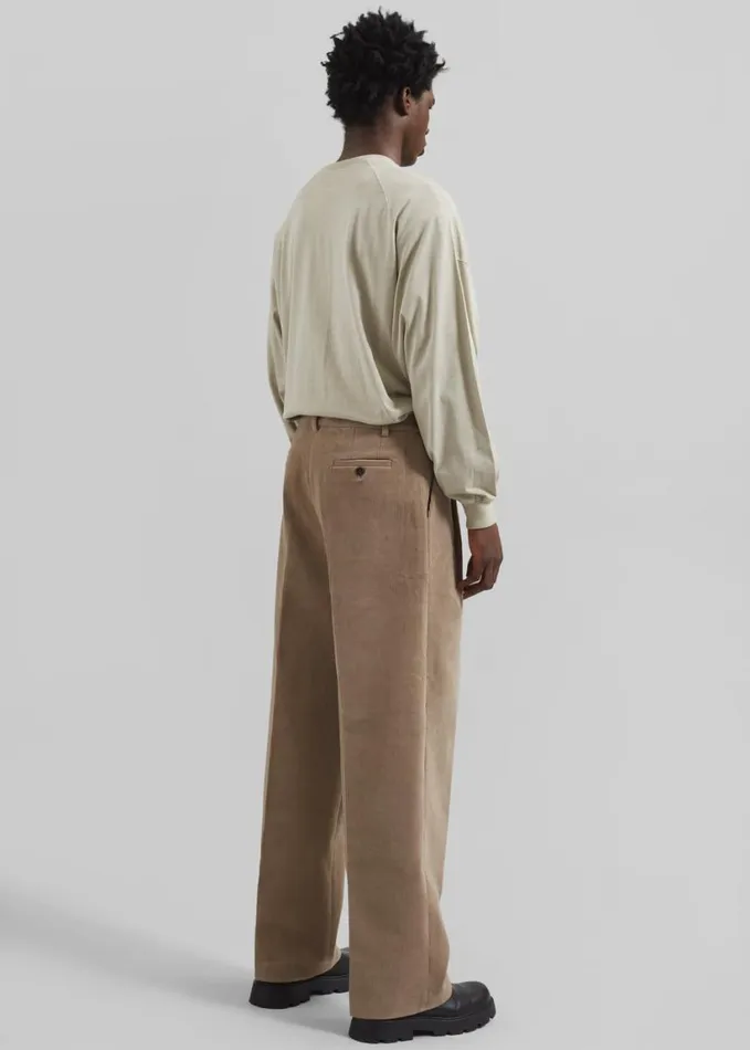 Clothing Men The Frankie Shop Beo Corduroy Suit Pants 8211 Latte