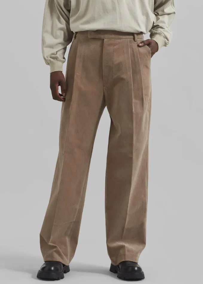 Clothing Men The Frankie Shop Beo Corduroy Suit Pants 8211 Latte