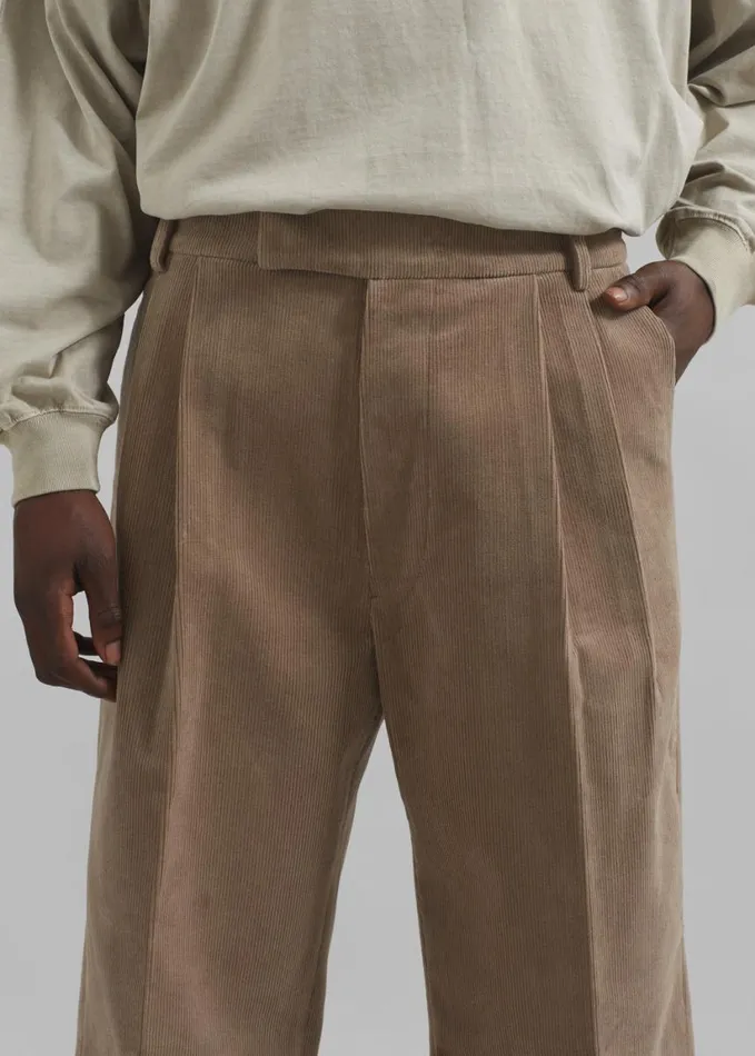 Clothing Men The Frankie Shop Beo Corduroy Suit Pants 8211 Latte