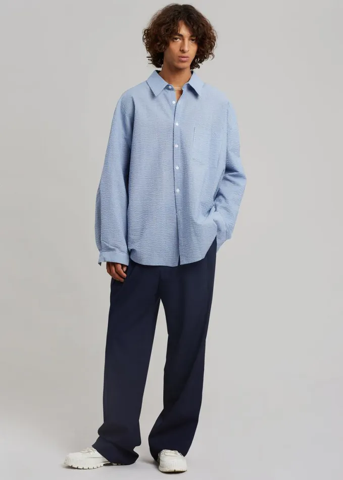Clothing Men The Frankie Shop Beo Suit Pants 8211 Blue