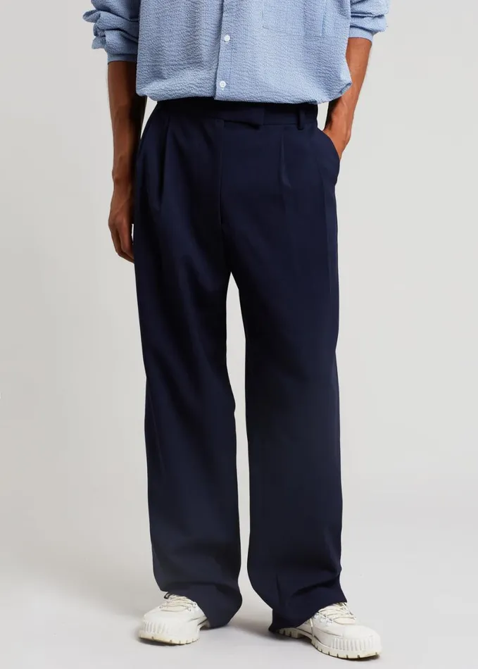 Clothing Men The Frankie Shop Beo Suit Pants 8211 Blue