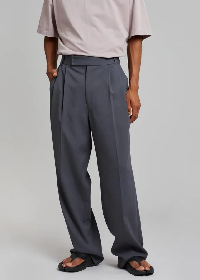 Clothing Men The Frankie Shop Beo Suit Pants 8211 Charcoal