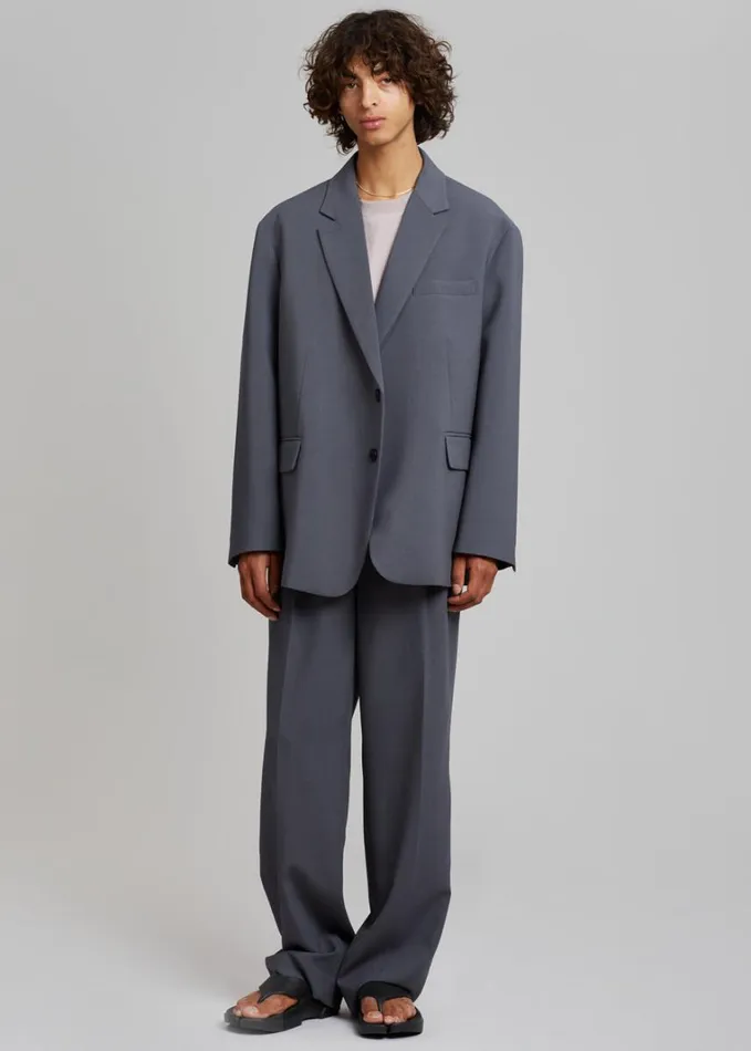 Clothing Men The Frankie Shop Beo Suit Pants 8211 Charcoal