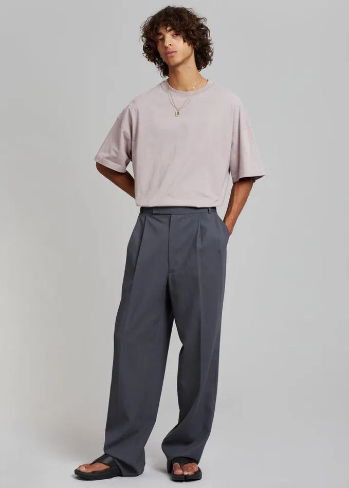 Clothing Men The Frankie Shop Beo Suit Pants 8211 Charcoal