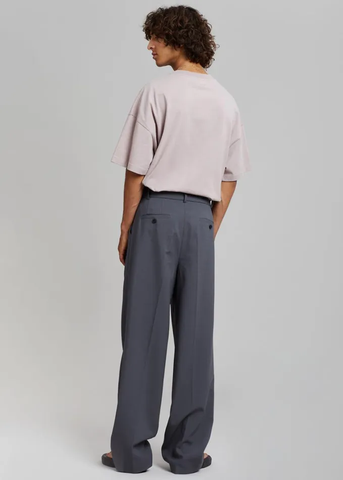 Clothing Men The Frankie Shop Beo Suit Pants 8211 Charcoal