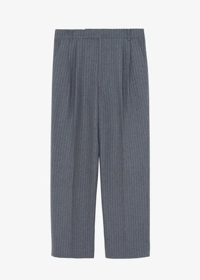 Clothing Men The Frankie Shop Beo Suit Pants 8211 GreyWhite Pinstripe