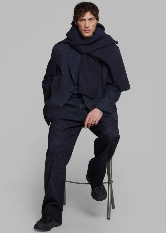 Clothing Men The Frankie Shop Beo Suit Pants 8211 NavyWhite Pinstripe
