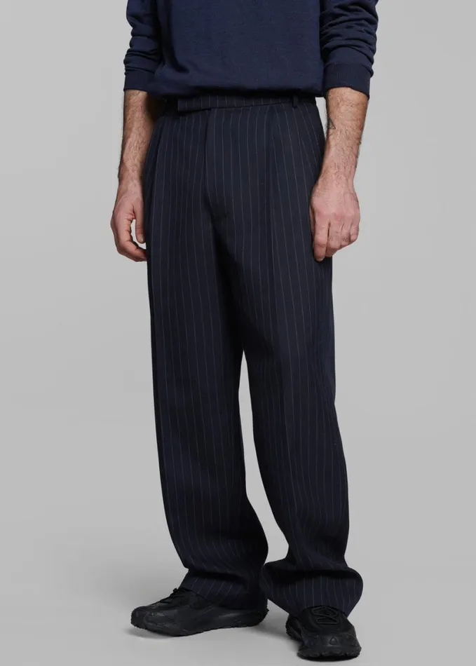 Clothing Men The Frankie Shop Beo Suit Pants 8211 NavyWhite Pinstripe