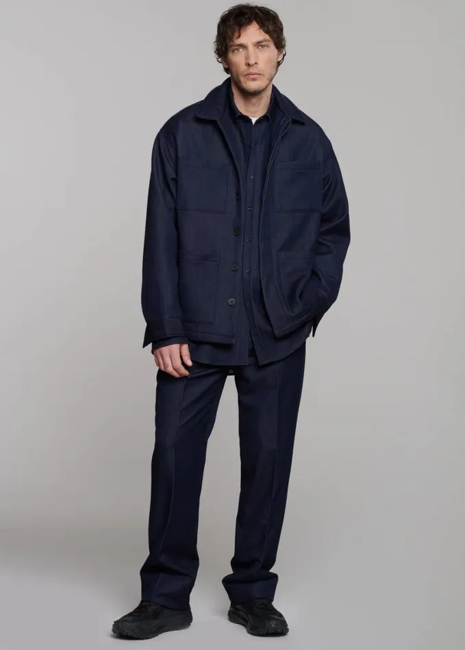 Clothing Men The Frankie Shop Mason Trousers 8211 Indigo