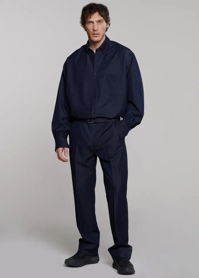 Clothing Men The Frankie Shop Mason Trousers 8211 Indigo