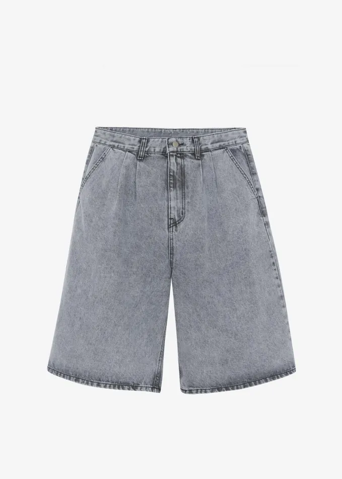 Clothing Men The Frankie Shop Otto Denim Bermuda Shorts 8211 Grey