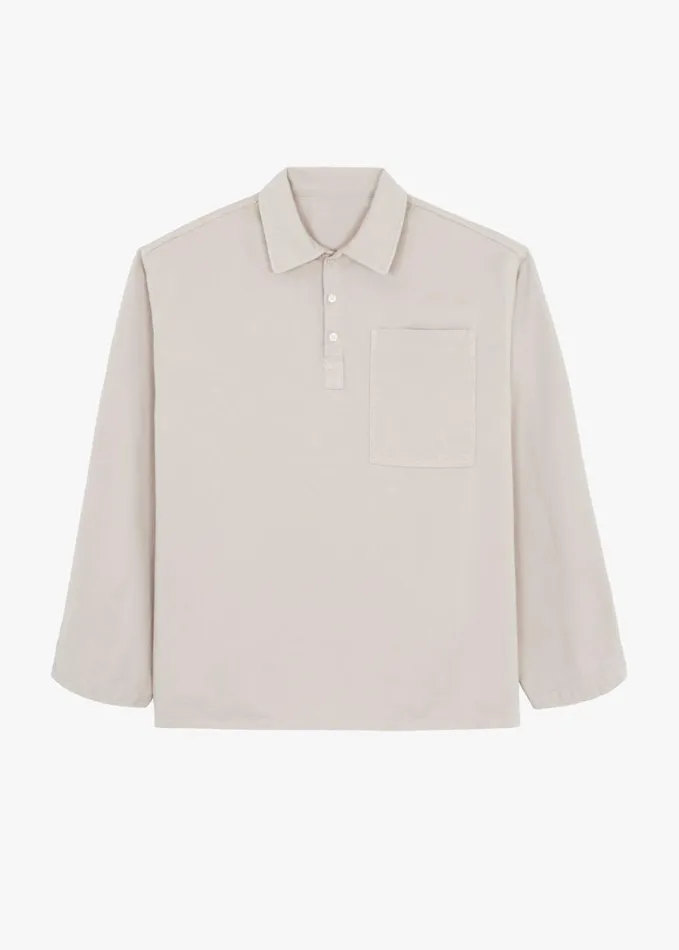 Clothing Men The Frankie Shop Ray Popover Denim Shirt 8211 Natural
