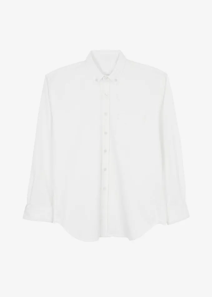 Clothing Men The Frankie Shop Sinclair Denim Shirt 8211 Off White