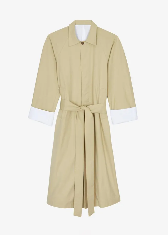 Clothing Women The Frankie Shop Arlise Oversized Trench Coat 8211 Beige