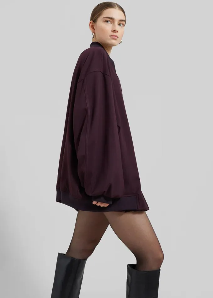Clothing Women The Frankie Shop Astra Bomber Jacket 8211 Burgundy