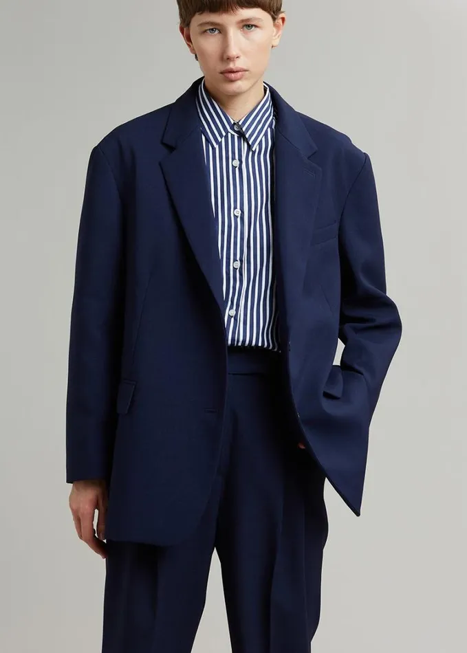 Clothing Women The Frankie Shop Bea Blazer 8211 Midnight Blue