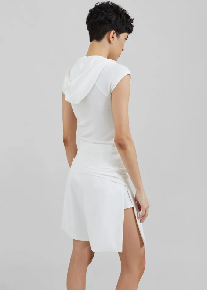 Clothing Women The Frankie Shop Bevza Shorts With Slits 8211 Ivory