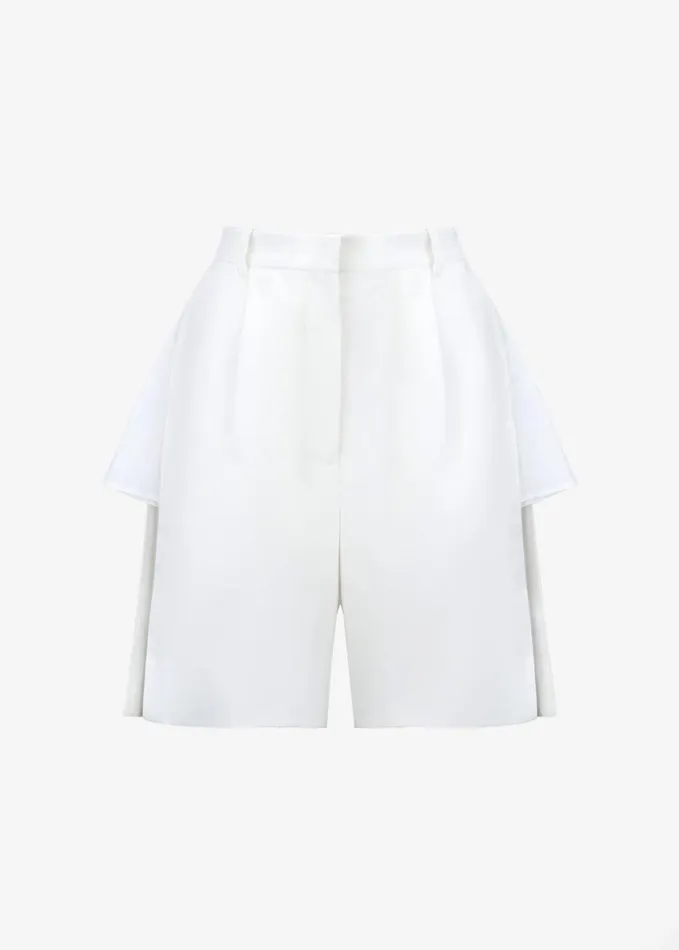 Clothing Women The Frankie Shop Bevza Shorts With Slits 8211 Ivory