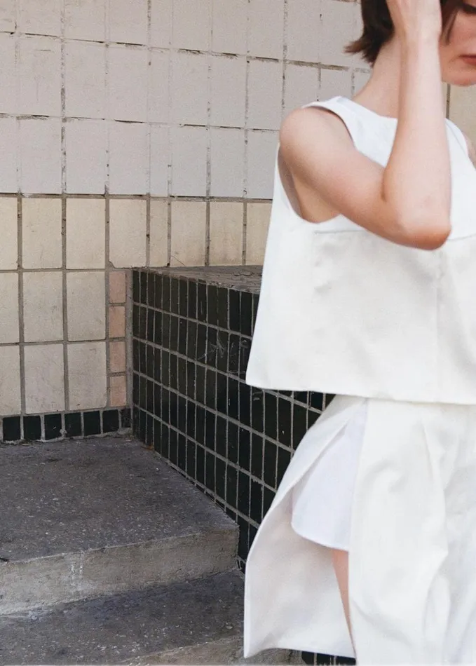 Clothing Women The Frankie Shop Bevza Shorts With Slits 8211 Ivory