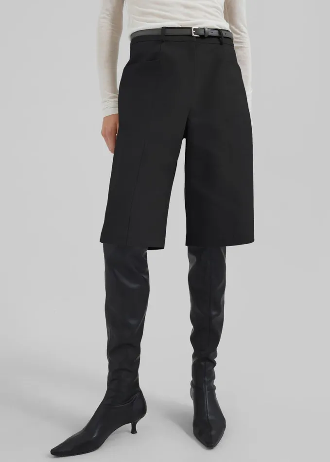 Clothing Women The Frankie Shop Cairo Bermuda Shorts 8211 Black