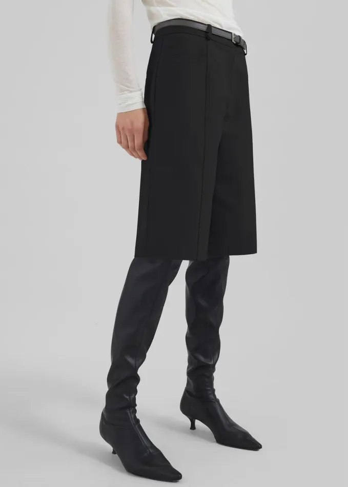 Clothing Women The Frankie Shop Cairo Bermuda Shorts 8211 Black