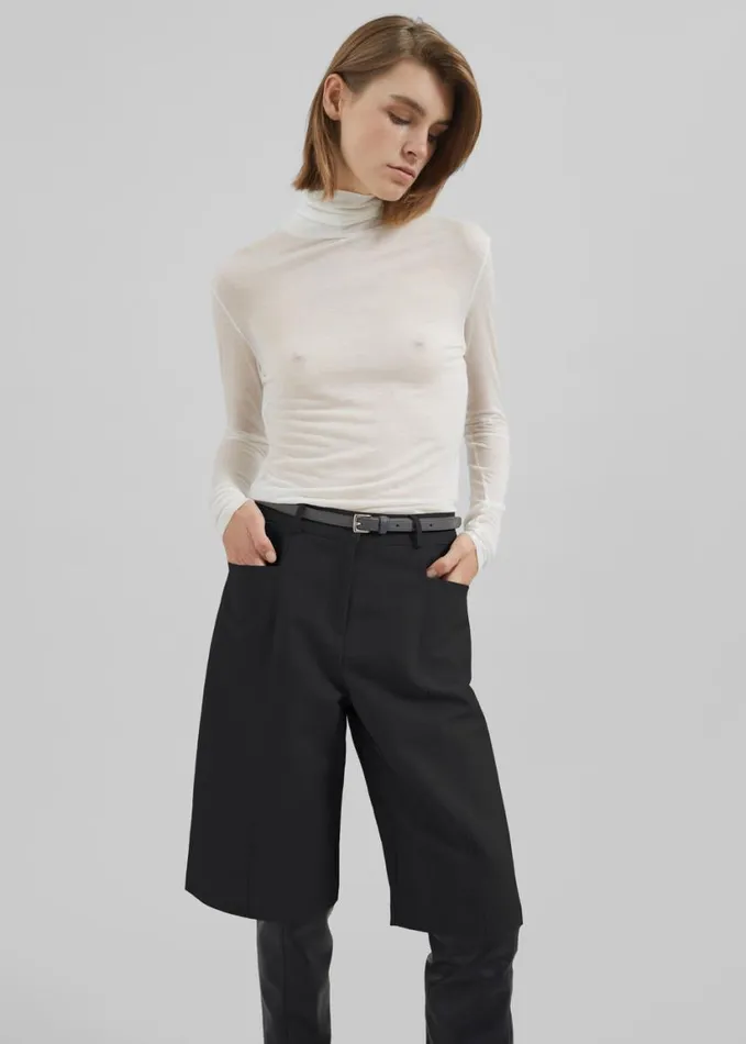Clothing Women The Frankie Shop Cairo Bermuda Shorts 8211 Black