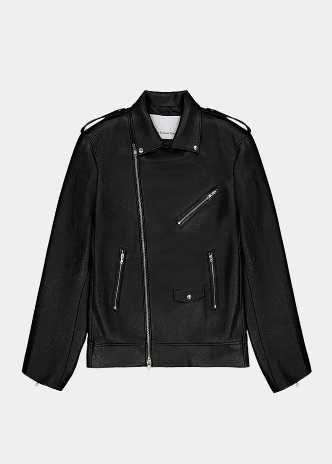 Clothing Women The Frankie Shop Chicago Oversized Biker Jacket 8211 Black