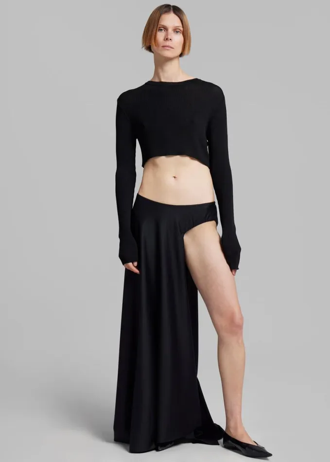 Clothing Women The Frankie Shop Christopher Esber Talus Tailored Mono Skirt 8211 Black