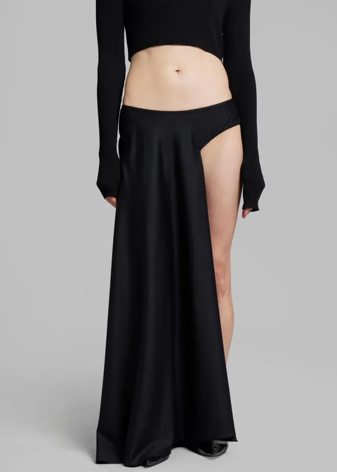Clothing Women The Frankie Shop Christopher Esber Talus Tailored Mono Skirt 8211 Black
