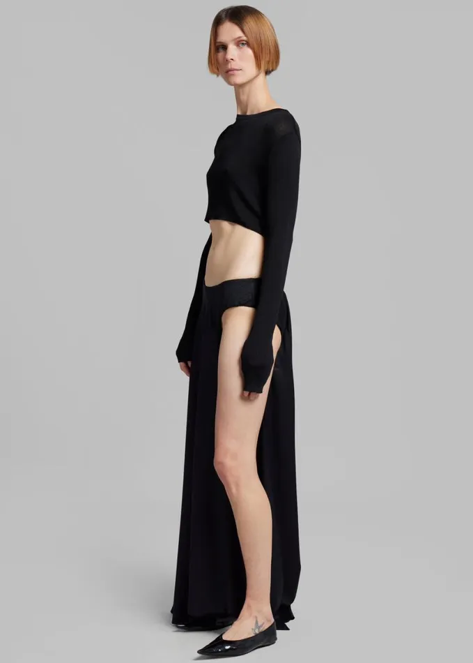 Clothing Women The Frankie Shop Christopher Esber Talus Tailored Mono Skirt 8211 Black