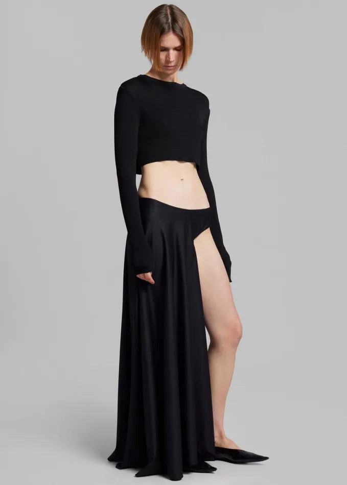 Clothing Women The Frankie Shop Christopher Esber Talus Tailored Mono Skirt 8211 Black