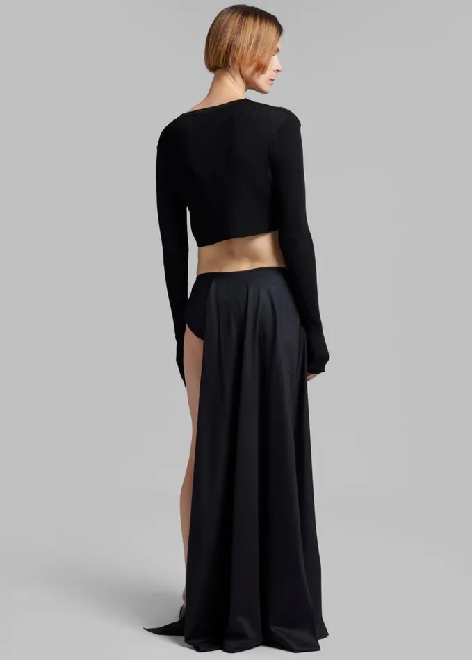 Clothing Women The Frankie Shop Christopher Esber Talus Tailored Mono Skirt 8211 Black
