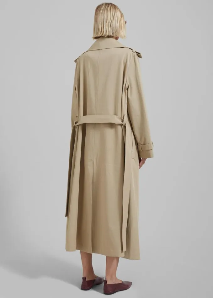 Clothing Women The Frankie Shop Coline Trench Coat 8211 Beige