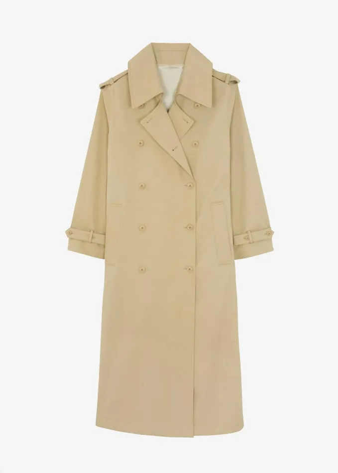 Clothing Women The Frankie Shop Coline Trench Coat 8211 Beige