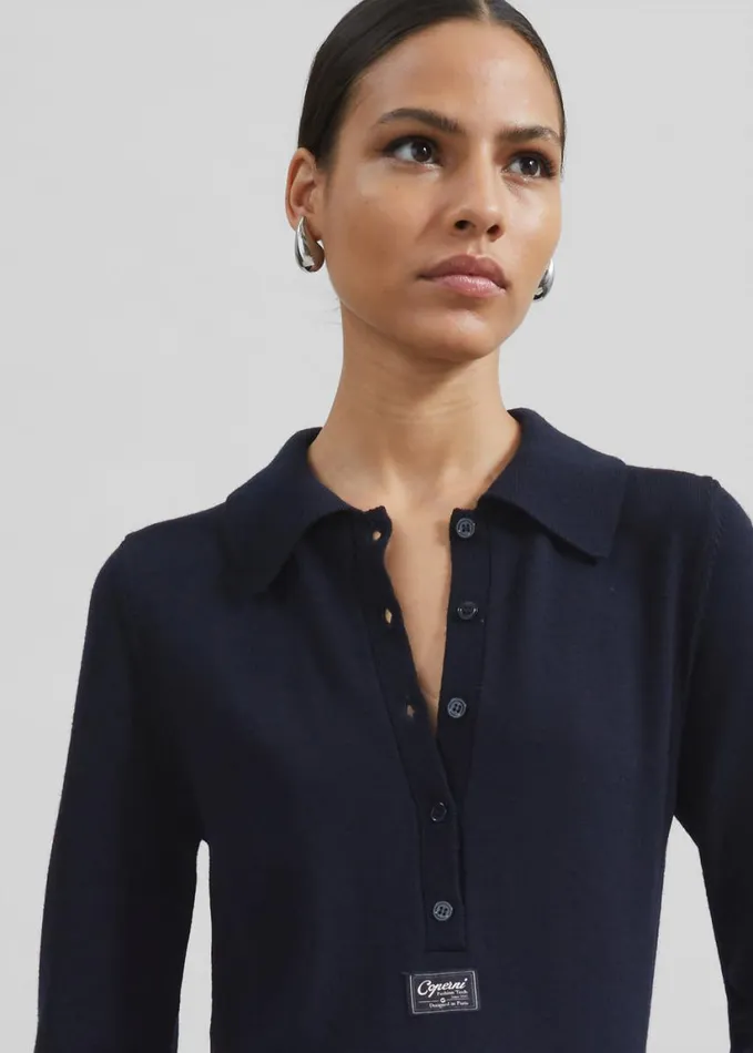 Clothing Women The Frankie Shop Coperni Knotted Sleeved Dress 8211 Blue