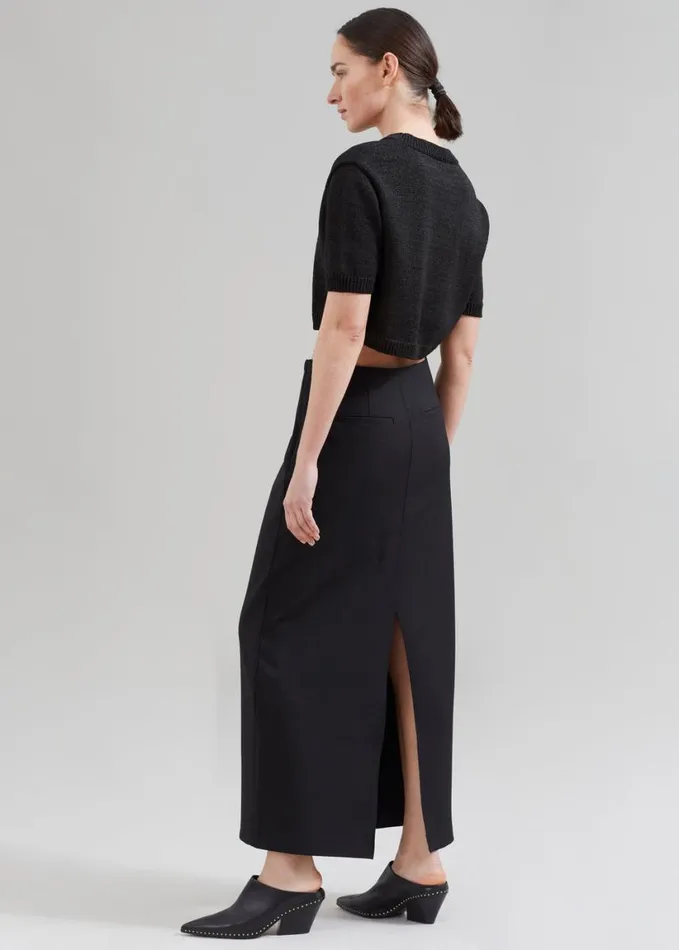 Clothing Women The Frankie Shop Demi Pencil Skirt 8211 Black