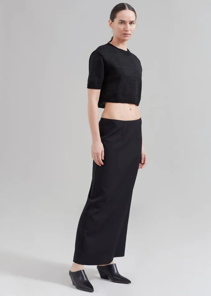 Clothing Women The Frankie Shop Demi Pencil Skirt 8211 Black
