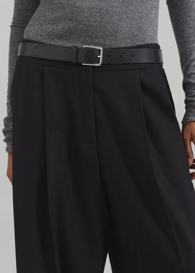 Clothing Women The Frankie Shop Dina Pleated Trousers 8211 Black