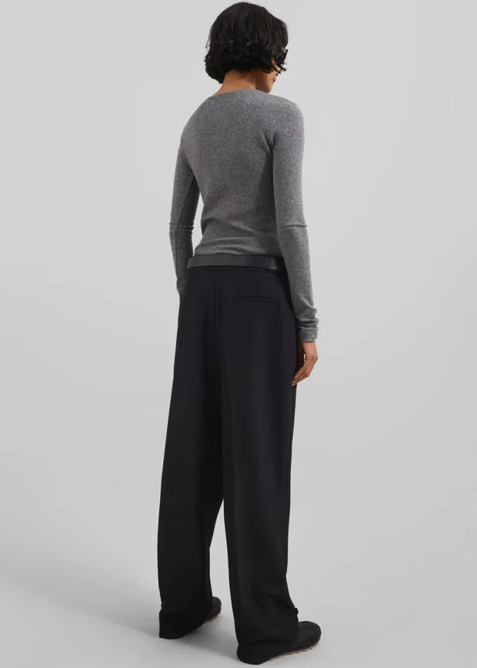 Clothing Women The Frankie Shop Dina Pleated Trousers 8211 Black