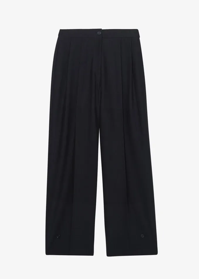 Clothing Women The Frankie Shop Dina Pleated Trousers 8211 Black