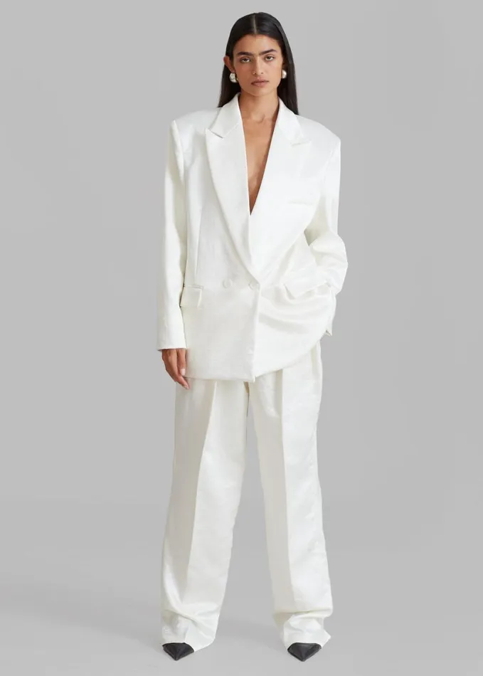 Clothing Women The Frankie Shop Elvira Blazer 8211 Ivory