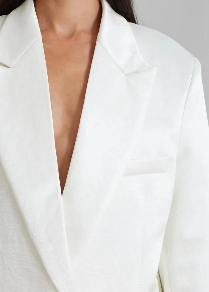 Clothing Women The Frankie Shop Elvira Blazer 8211 Ivory