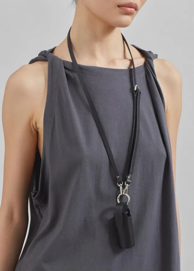 Clothing Women The Frankie Shop Erika Twisted Sleeve Tank 8211 Charcoal