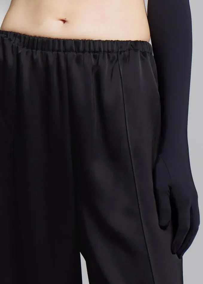 Clothing Women The Frankie Shop Esse Studios Classico Tuck Pants 8211 Black