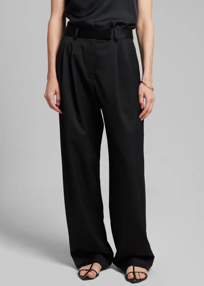 Clothing Women The Frankie Shop Esse Studios Tux Tailored Trousers 8211 Black